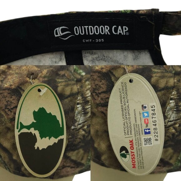 Mossy Oak Ashley Camo Strapback Cap Hat Trucker Baseball Hunter Logo Flag NWT - Picture 8 of 14